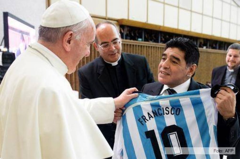 Maradona y su encuentro con el papa Francisco: 
