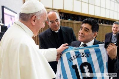 Maradona y su encuentro con el papa Francisco: 