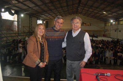 Boyadjian particip� de la charla que brind� Stamateas a alumnos del CIERG y EADEB