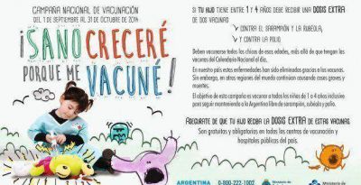 Tucum�n se sum� a la campa�a de vacunaci�n contra Rubeola, Sarampi�n y Poliomielitis