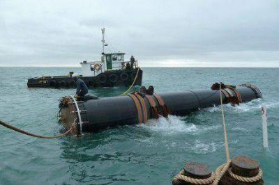 Fueron unidos la totalidad de los ca�os del Emisario Submarino