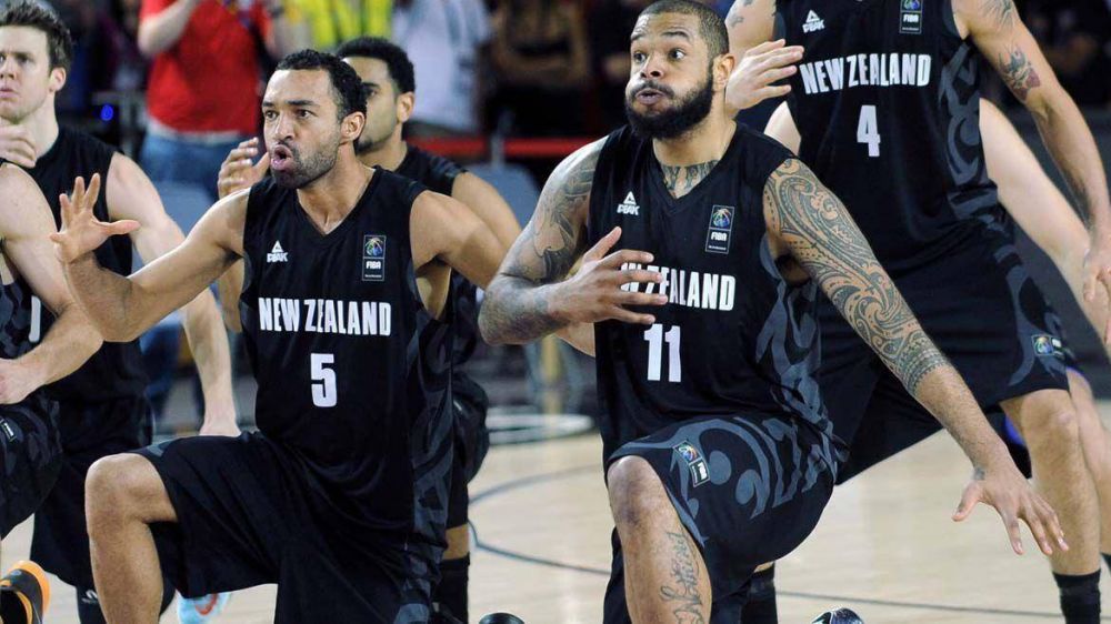 Como en el rugby: la selecci�n de b�squet de Nueva Zelanda imit� a los All Blacks con el 