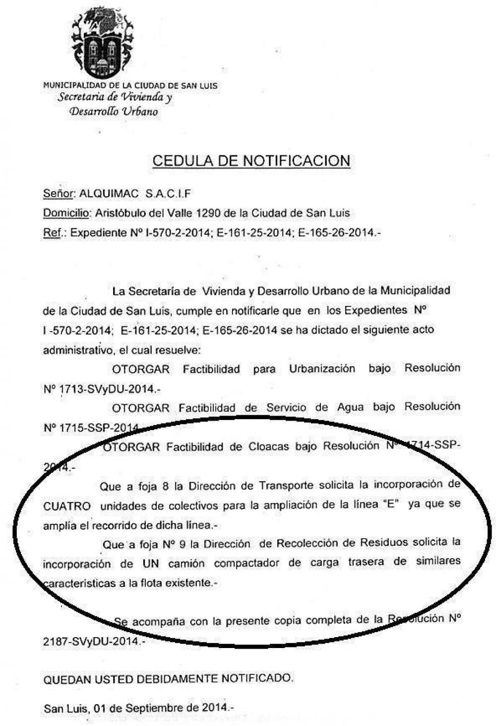 Mil viviendas de San Luis: las constructoras siguen frenadas por la Municipalidad