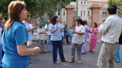 Hospitales p�blicos, de paro