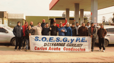 Sindicato de Estaciones de Servicio bloque� ayer ArGas por un despido 