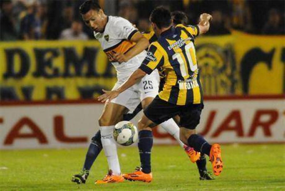 En la �ltima jugada, Central amarg� a Boca y le empat� 1 a 1