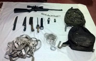Cay� banda de cuatreros: les secuestraron una carabina,100 balas y cuchillas