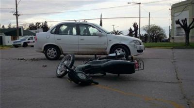 Una joven result� lesionada en un accidente de tr�nsito