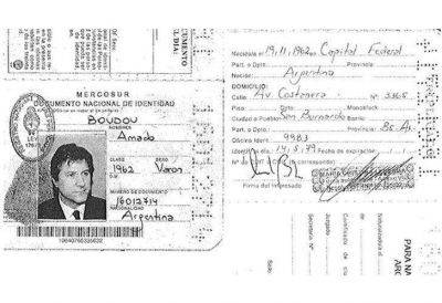 El DNI que aport� Boudou a la Justicia dice que vive en medio de un m�dano