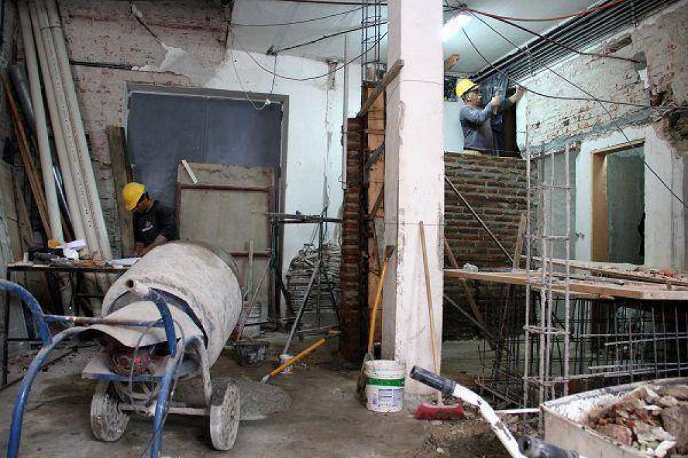 Los camarines del Teatro Gualeguaych� tienen un 23 % de avance de obra
