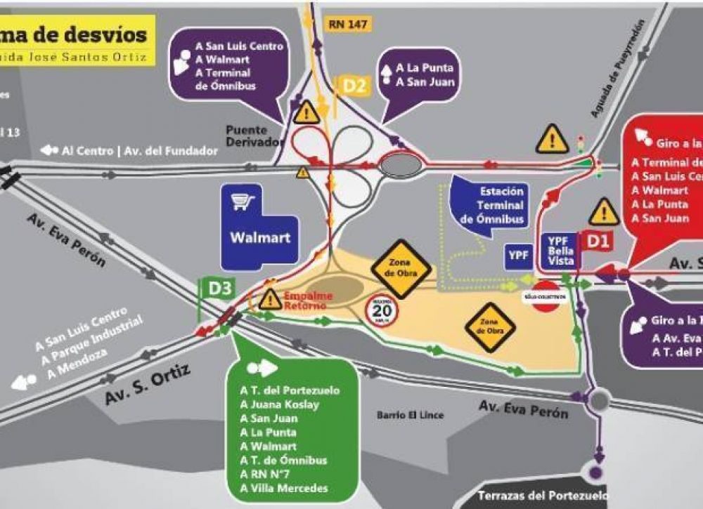 Desde este mi�rcoles cortar�n la avenida Santos Ortiz