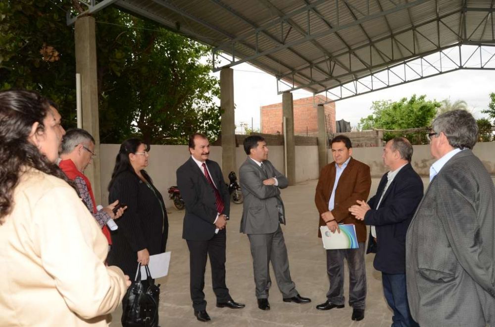 Verificaron avance de obras en Colegio N� 7