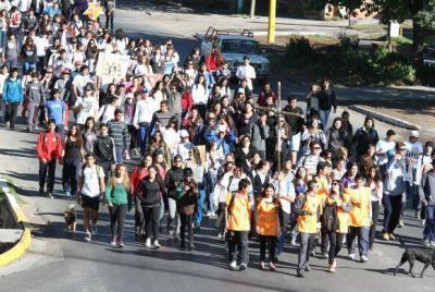 Entusiasmo joven por la paz