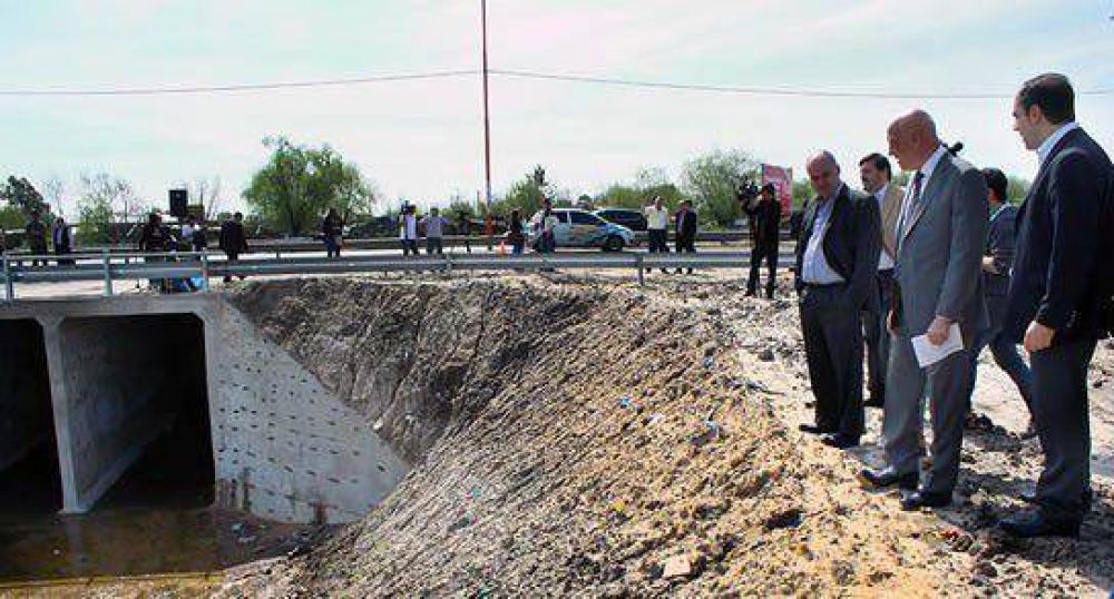 Inauguraron una obra clave contra inundaciones