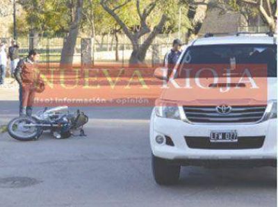 Joven herida en accidente en zona de la Quebrada