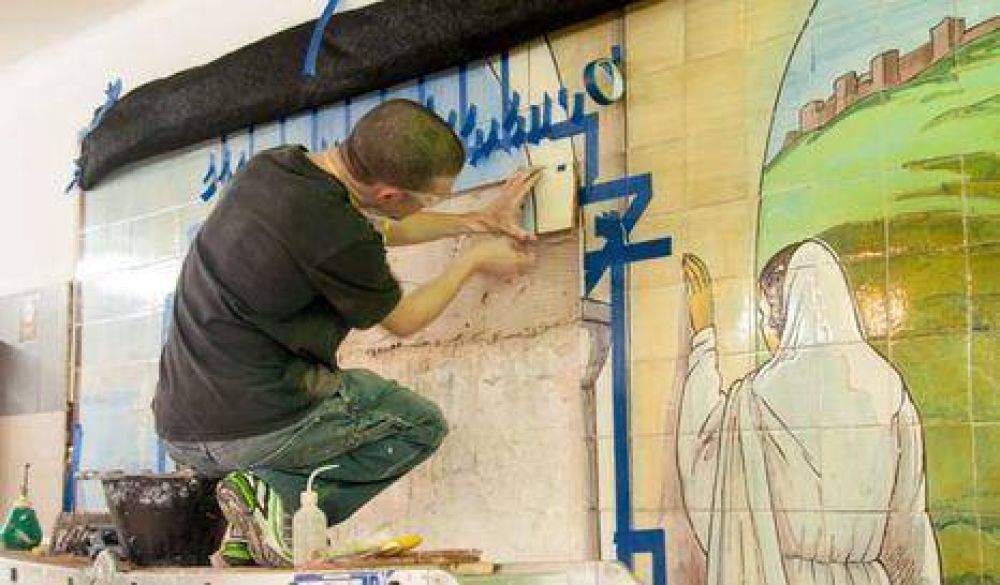 Subte: Recuperan murales de la L�nea D