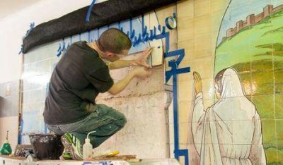 Subte: Recuperan murales de la L�nea D