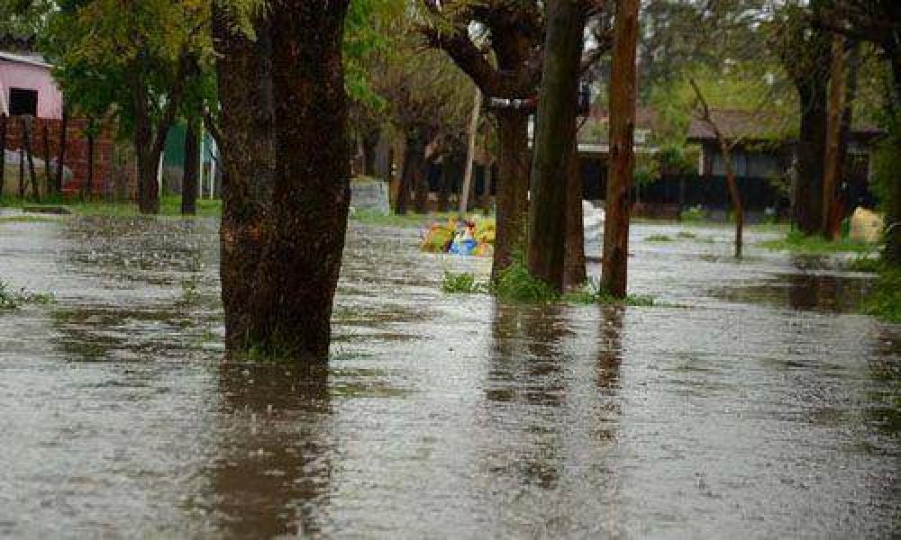 Las calles de Pilar, otra vez bajo el agua