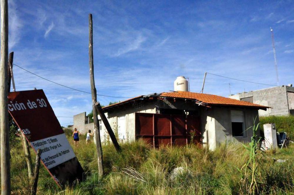 Barrio Qu�mico: s�lo quedan tres casas ocupadas
