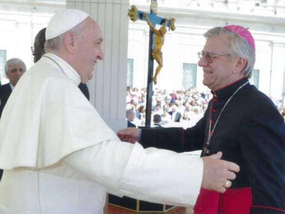 El obispo Chaparro visit al Papa