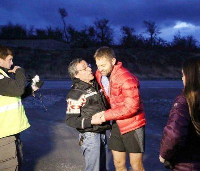 Sciurano lleg� al r�o Valdez y complet� 85 kil�metros en dos d�as