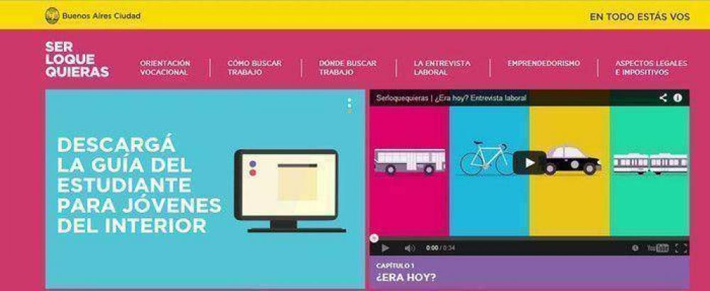 Buenos Aires lanz� el sitio web 