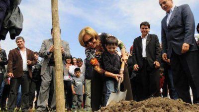 Plantaron 1.500 �rboles en Lomas de Taf�