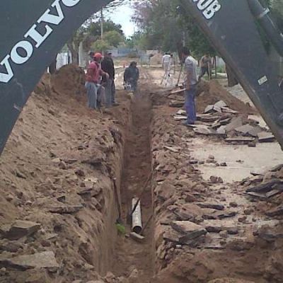 Obras de cloacas en Chamical