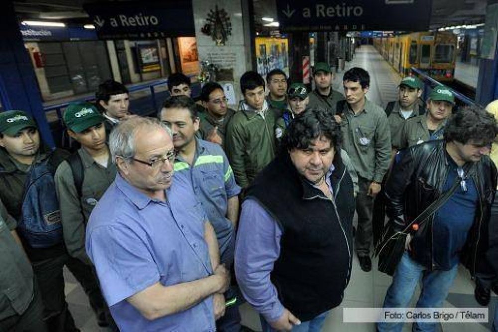 Paralizan la l�nea C, en medio de denuncias cruzadas por agresiones