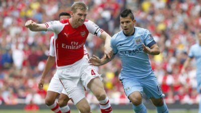 Ag�ero y Demichelis, salvaron al City de la derrota ante el Arsenal 