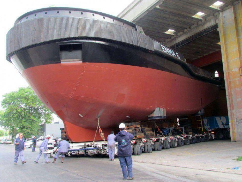 En pocos das se estar entregando el primer remolcador totalmente construido en Mar del Plata