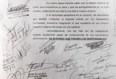 Entidades gremiales se solidarizaron con los trabajadores municipales