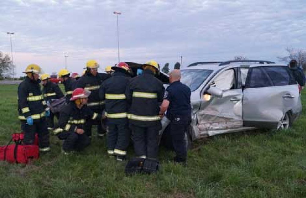 Varios lesionados en un violento accidente en rutas 51 y 30 