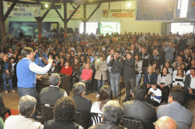 Convoc� a la unidad, al trabajo militante y a reconstruir la organizaci�n del PJ