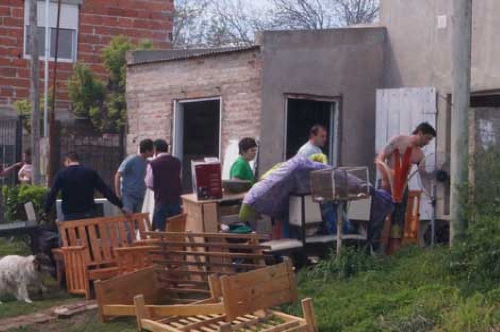 Momentos de angustia por incendio en una vivienda 