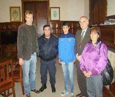 Passaglia con el campe�n Federico Goro  
