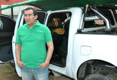Polic�a descarta que haya sido una bomba motolotov la utilizada contra camioneta de concejal