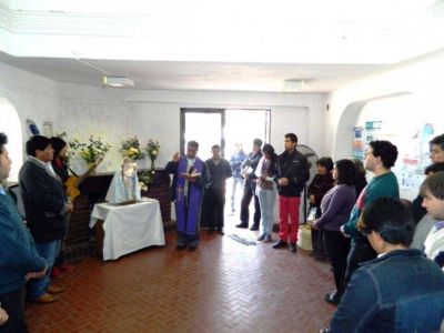 La imagen de la Virgen visit� Ministerio