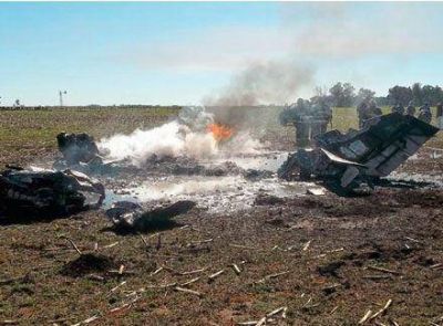 Se accident� un piloto piquense luego de la ca�da de una avioneta en General Villegas