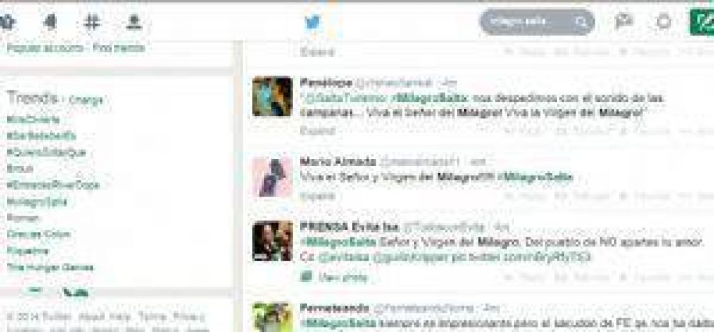 #MilagroSalta fue tendencia en Twitter