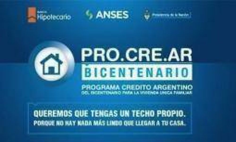 Procrear. El 3 de octubre, nuevo sorteo de cr�ditos para viviendas