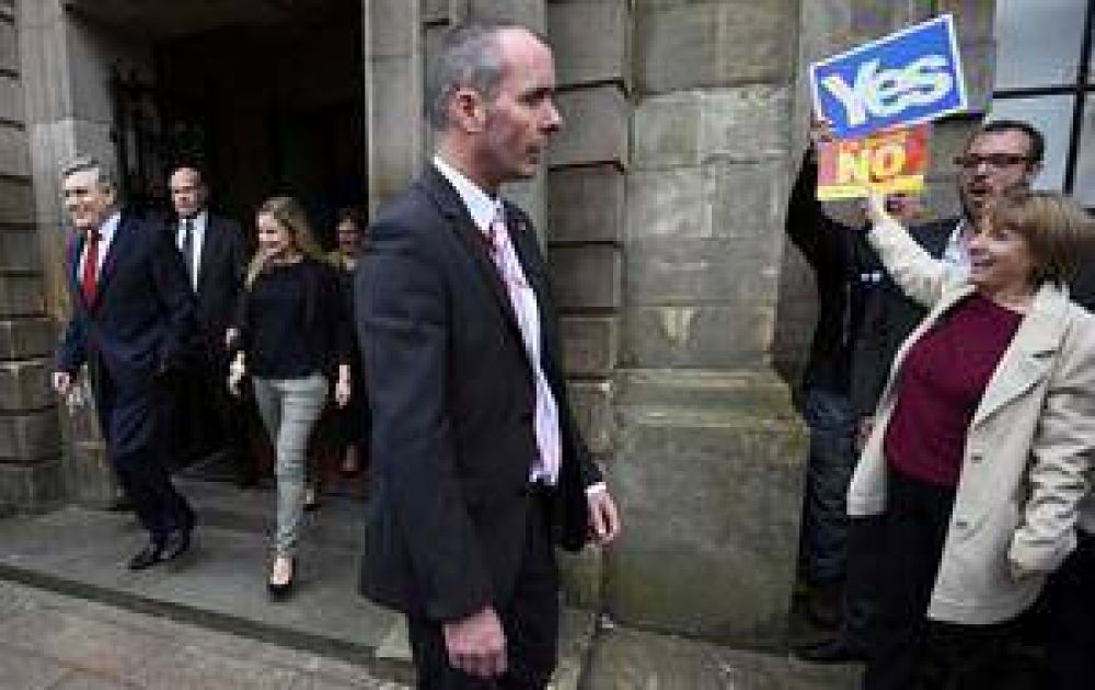 Sobre la hora de la gran decisi�n, los nervios carcomen a toda Escocia