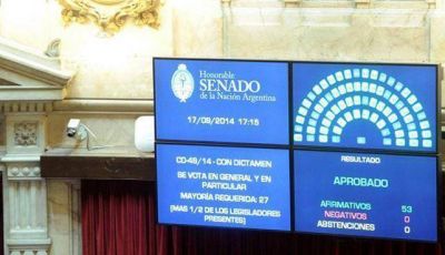 El Senado aprob� el proyecto sobre escuelas auspiciadas por el Papa