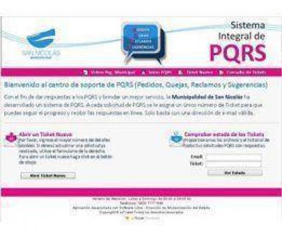 Sistema de reclamos on line de la Municipalidad  