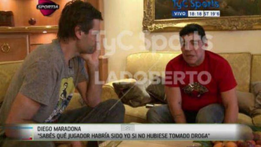 Maradona: �Sab�s qu� jugador habr�a sido si no hubiese tomado droga�
