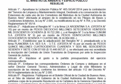 $59 millones en limpieza y mantenimiento