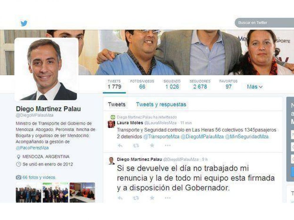 El ministro de Transporte asegur� que renunciar� si se les paga el d�a no trabajado a los empleados de EPTM