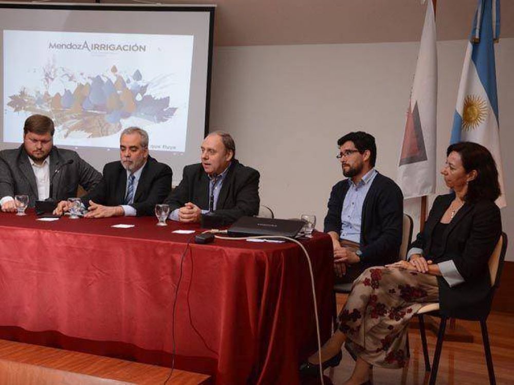 Irrigaci�n present� por primera vez el balance h�drico de Mendoza