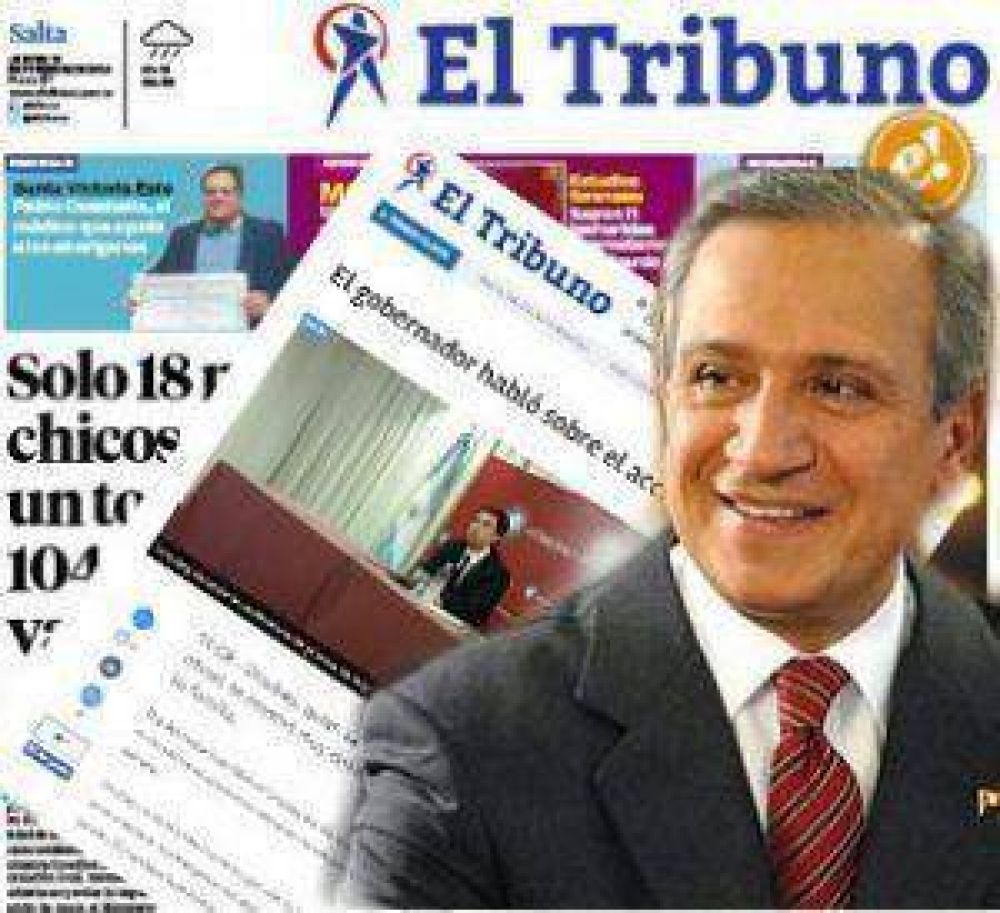 Juan Carlos Romero y su diario El Tribuno, sin ningún escrúpulo
