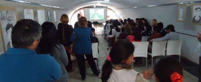 Homenaje a Julio Cort�zar en el T�nel de los Artistas